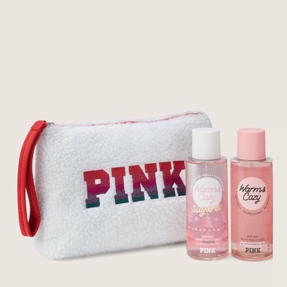 🎁VS PINK SHERPA GIFT SET🎁 - Picture 3 of 3